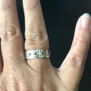 Coach signature silver ring. Size 6